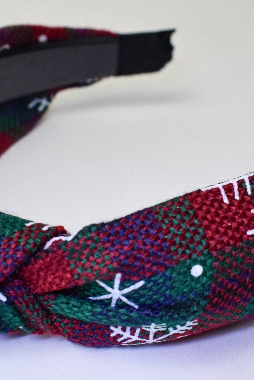 The Plaid Knotted Headband - Deadwood South Boutique & Company LLC