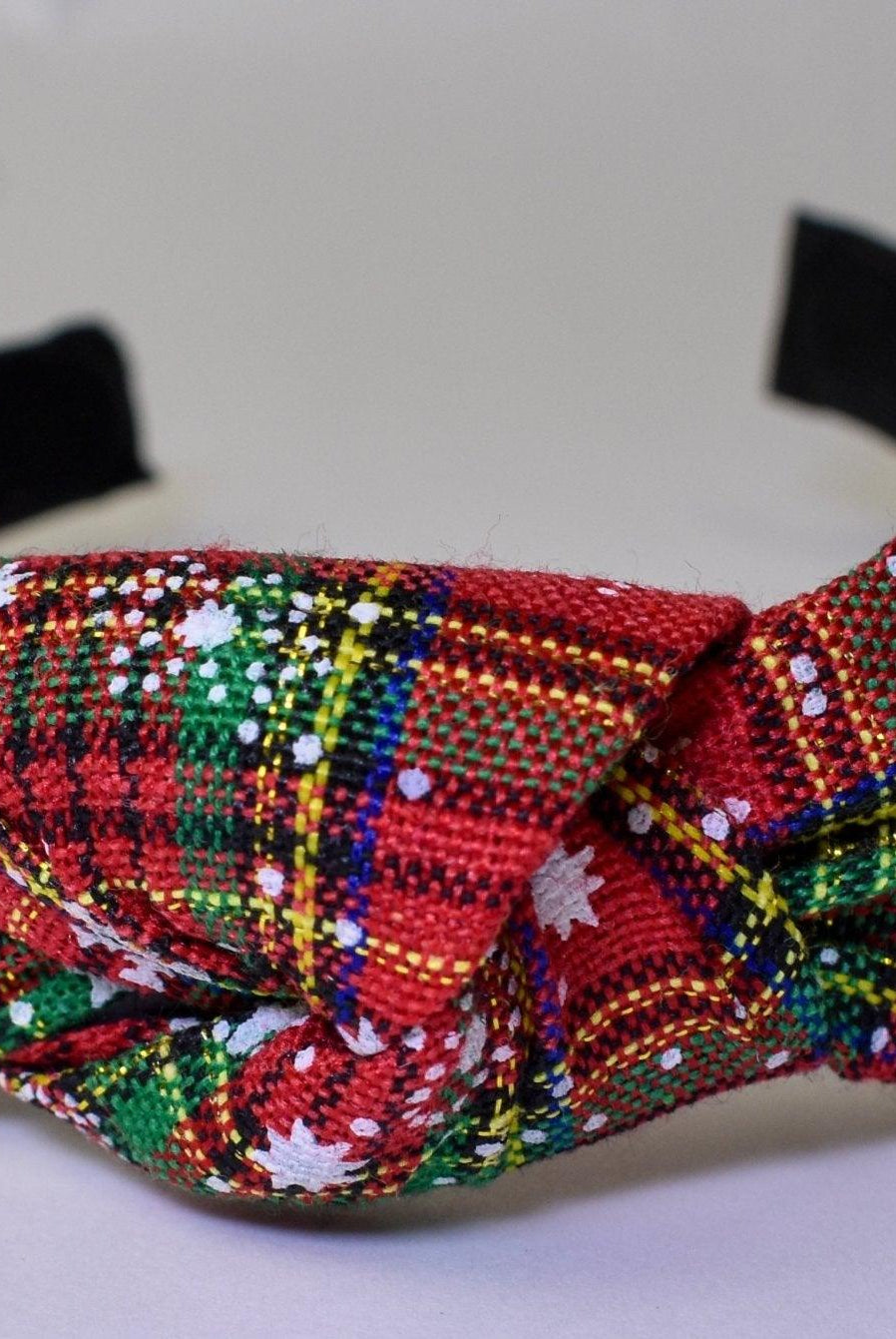 The Plaid Knotted Headband - Deadwood South Boutique & Company LLC