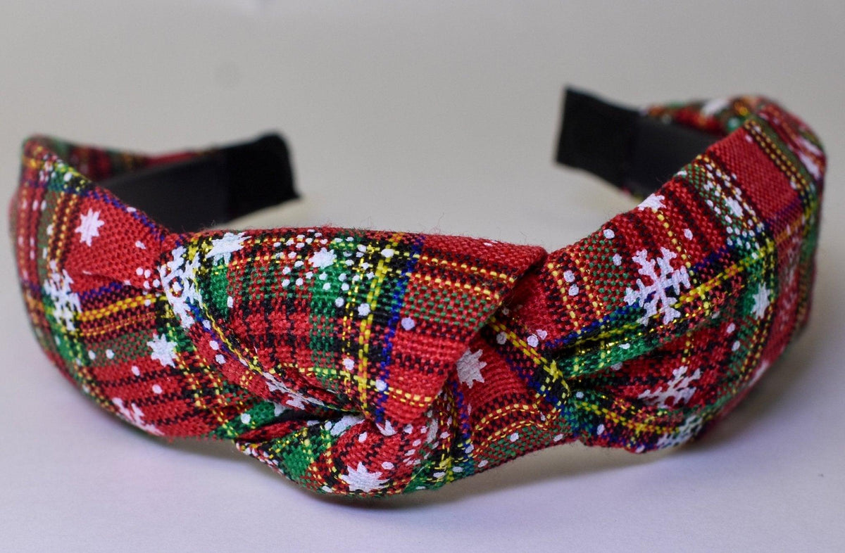 The Plaid Knotted Headband - Deadwood South Boutique & Company LLC