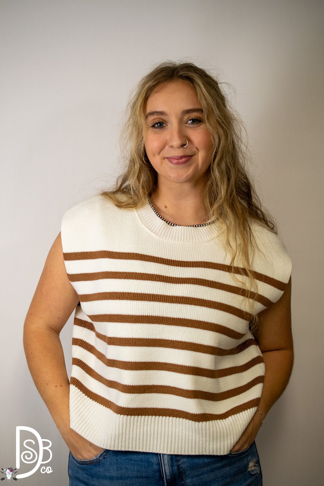 The Sandy Striped Sweater - Deadwood South Boutique & Company LLC