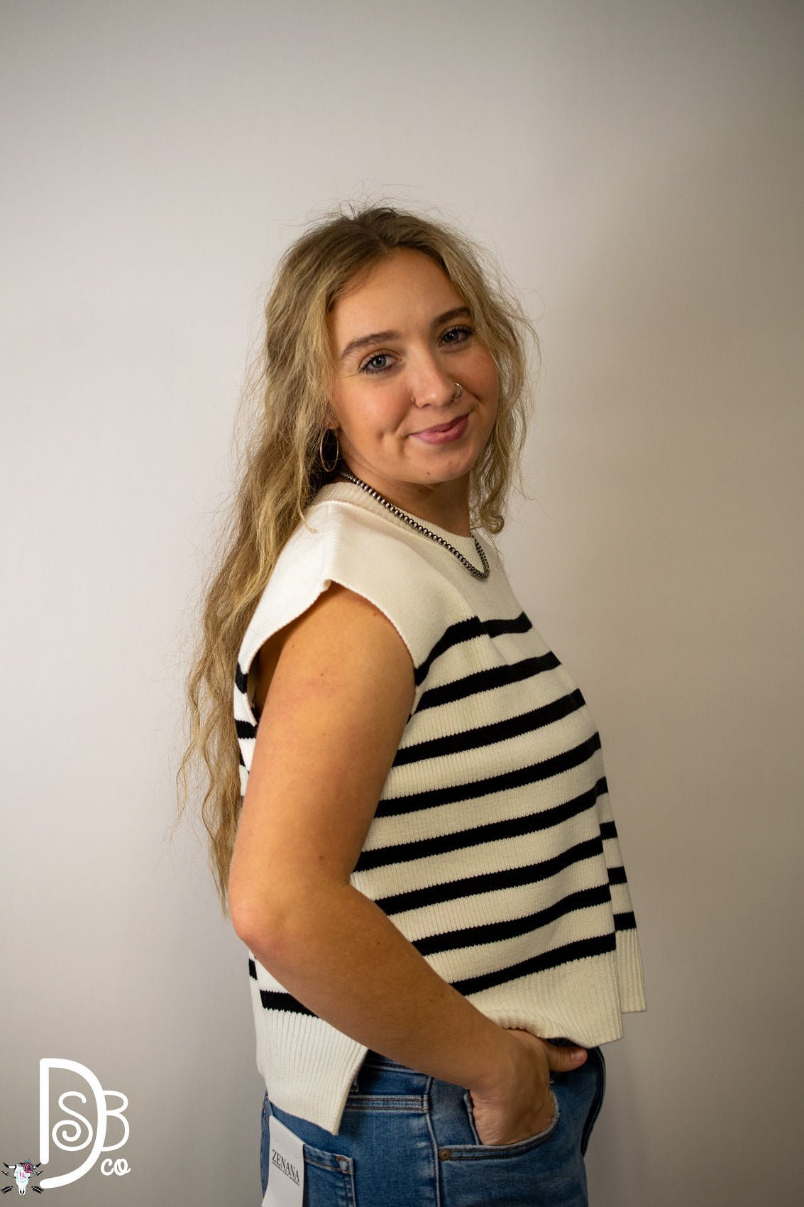 The Sandy Striped Sweater - Deadwood South Boutique & Company LLC