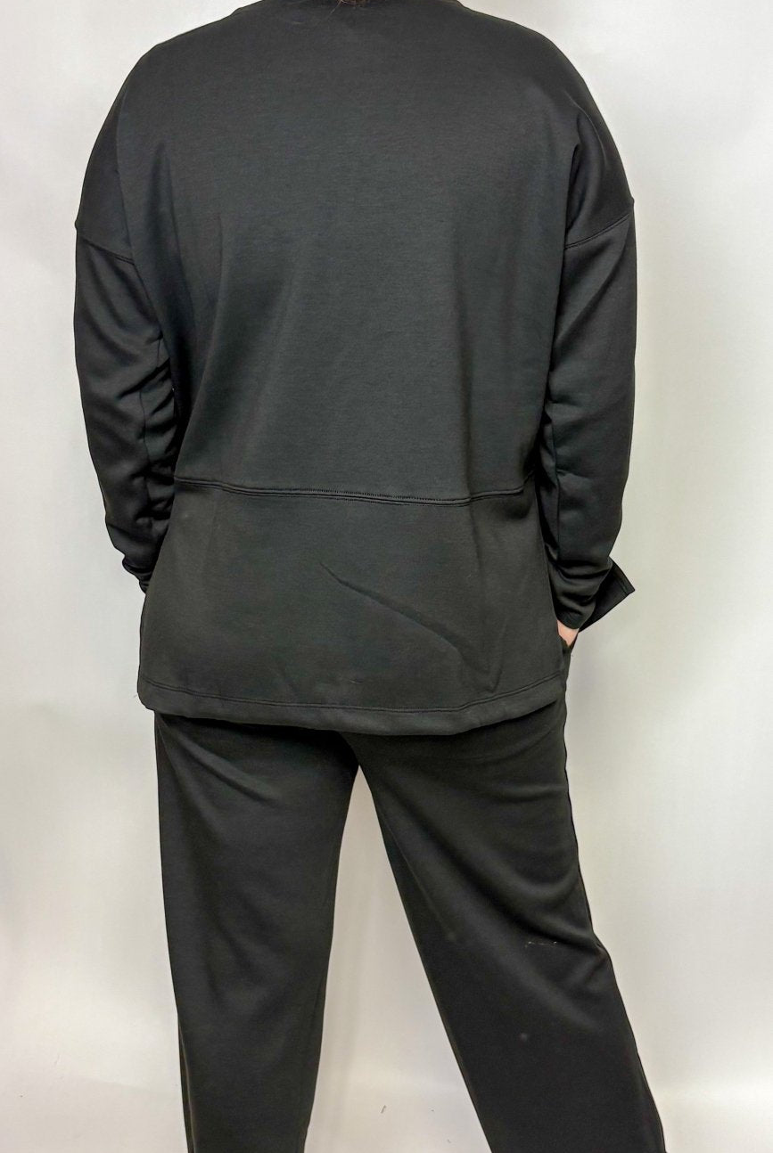 The Scuba Side Slit Top & Pant Set - Deadwood South Boutique & Company LLC