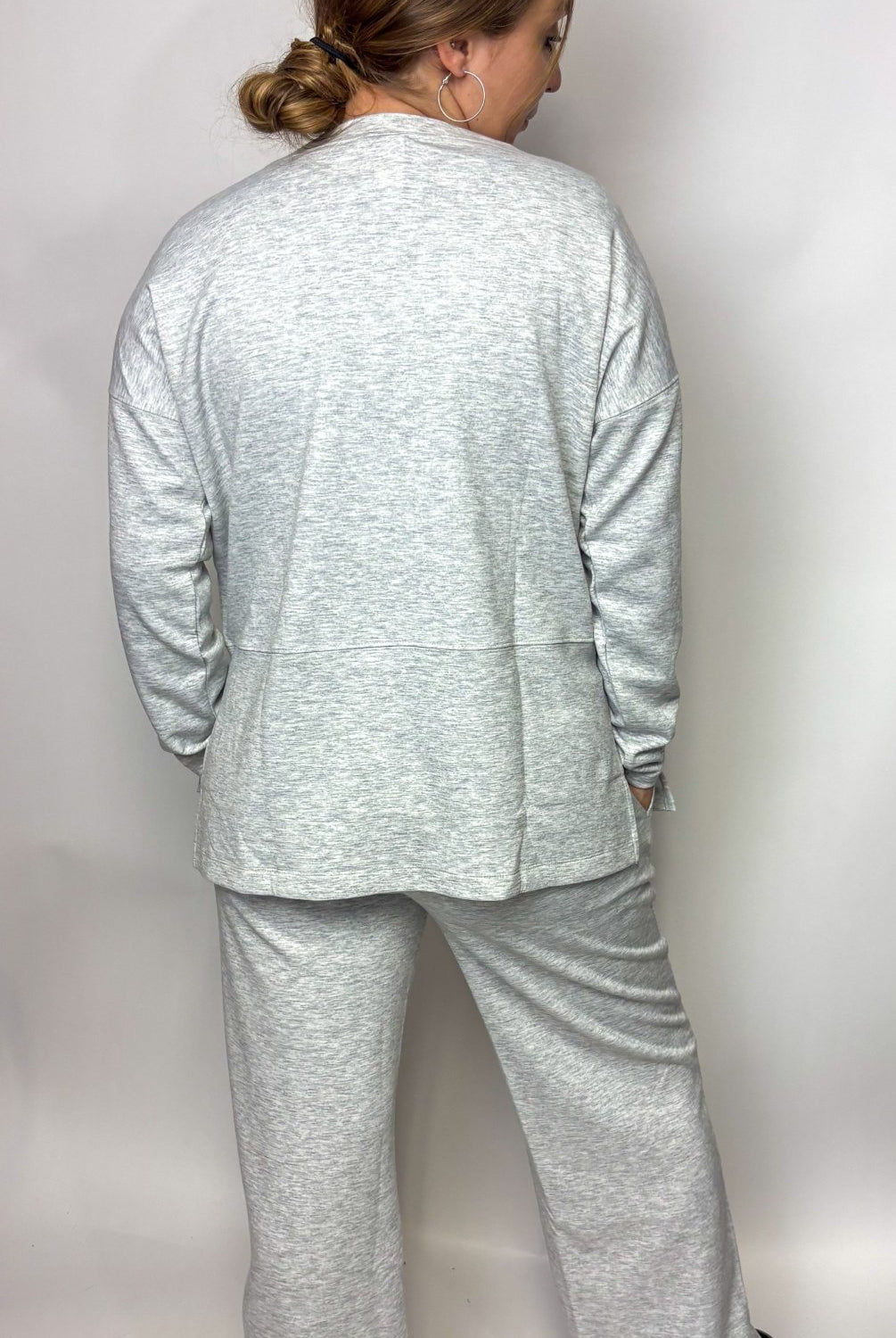 The Scuba Side Slit Top & Pant Set - Deadwood South Boutique & Company LLC