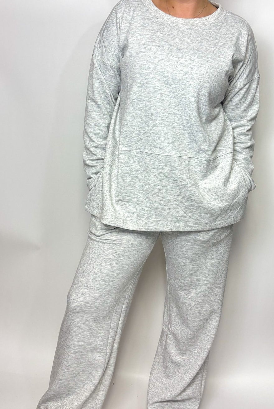 The Scuba Side Slit Top & Pant Set - Deadwood South Boutique & Company LLC