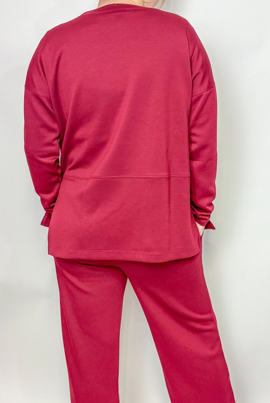 The Scuba Side Slit Top & Pant Set - Deadwood South Boutique & Company LLC