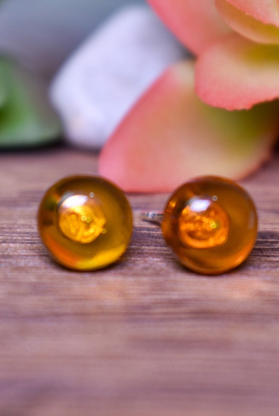 The Sterling Silver Tigers Eye Simple Stud - Deadwood South Boutique & Company LLC