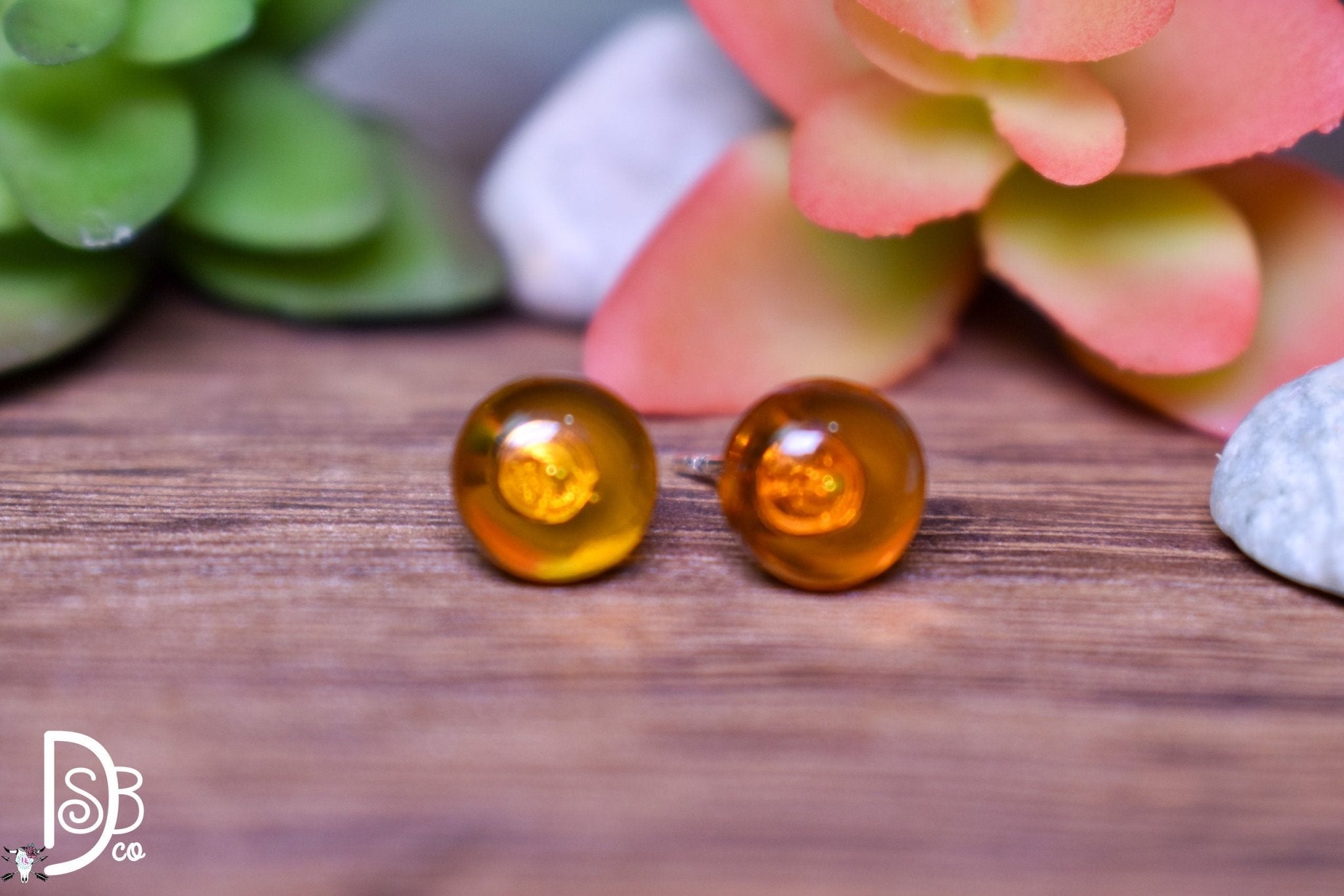 The Sterling Silver Tigers Eye Simple Stud - Deadwood South Boutique & Company LLC