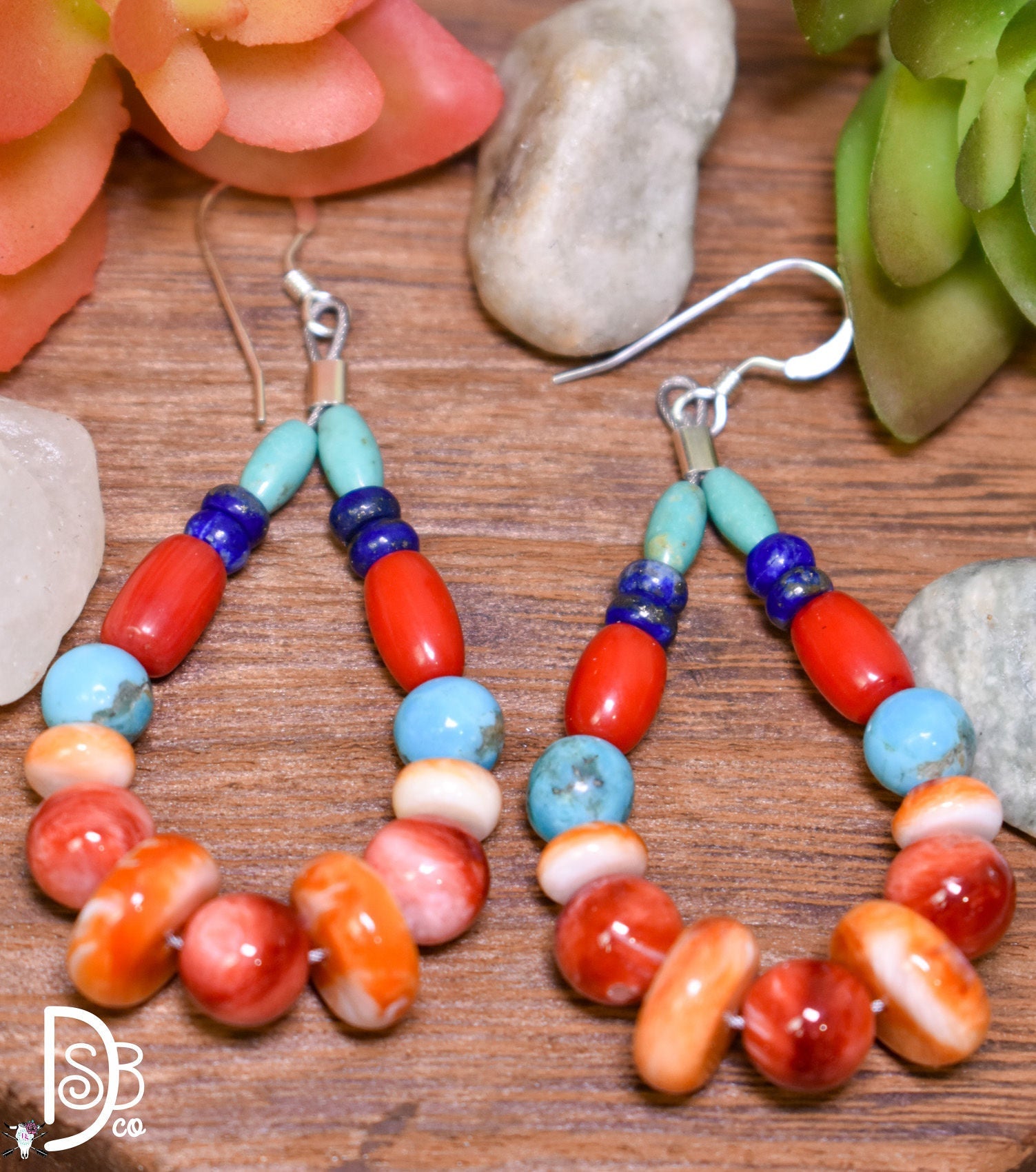 The Sterling & Spiny Teardrop Earrings - Deadwood South Boutique & Company LLC
