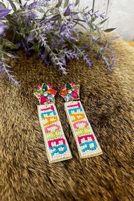 The Teacher Beaded Earrings - Deadwood South Boutique & Company LLC
