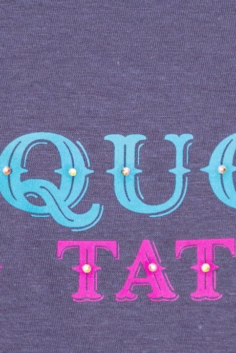 The Turquoise & Tattoos Rhinestone Graphic Tee - Deadwood South Boutique & Company LLC