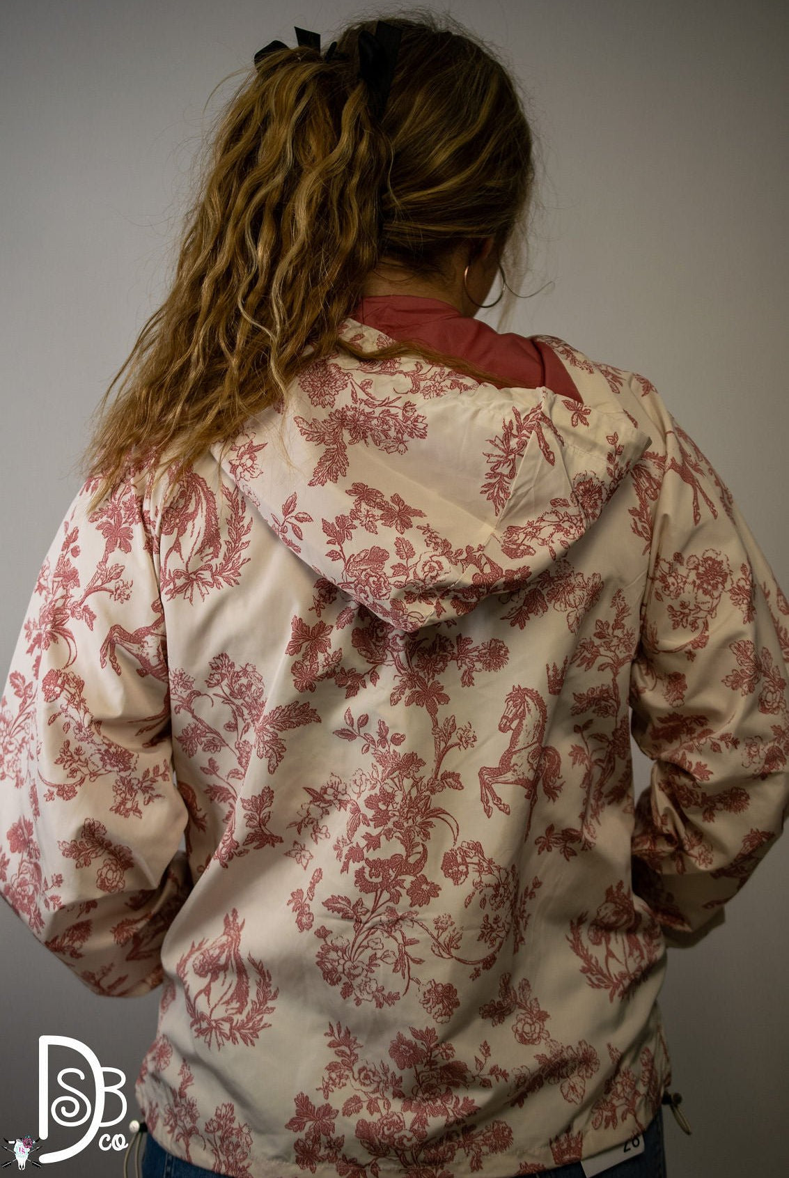The Vintage Horse Tolle Print Hooded Windbreaker - Deadwood South Boutique & Company LLC