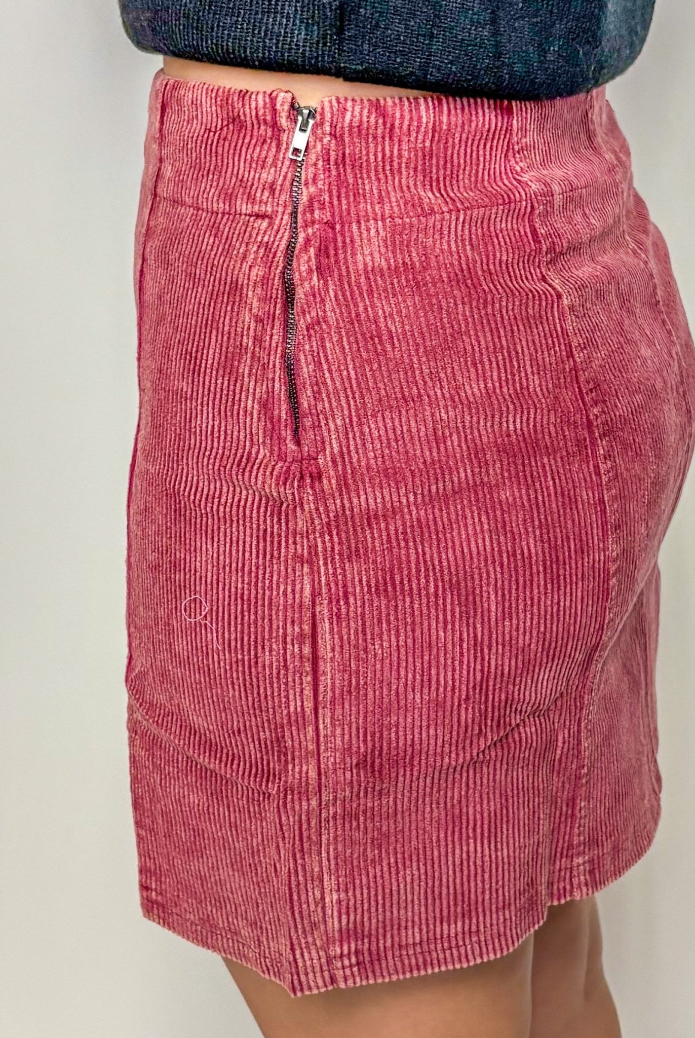 The Washed Corduroy Skirt - Deadwood South Boutique & Company LLC