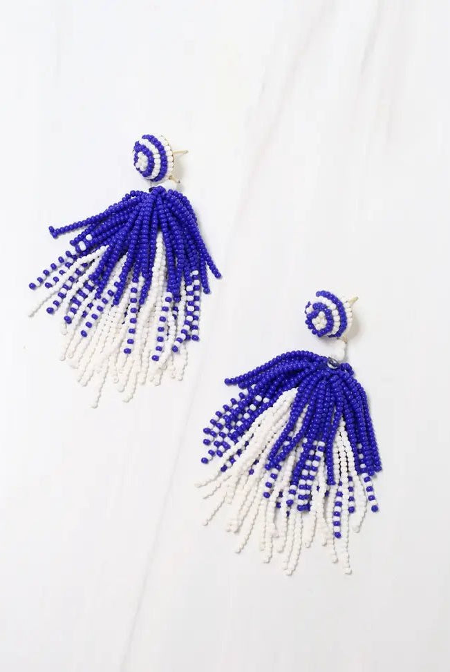 Toomer Beaded Tassel Earrings - Deadwood South Boutique & Company LLC