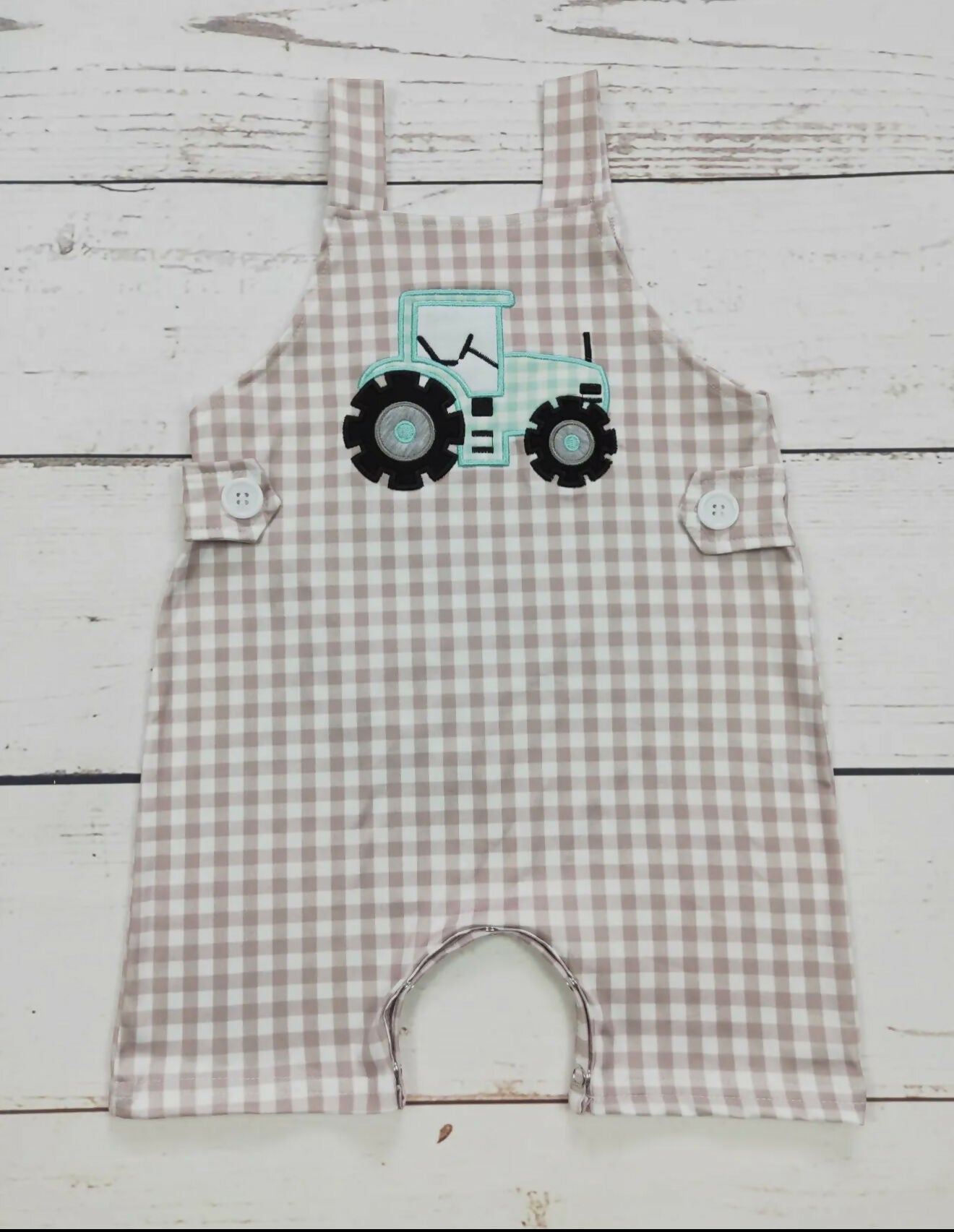Tractor Applique’ Romper - Deadwood South Boutique & Company LLC