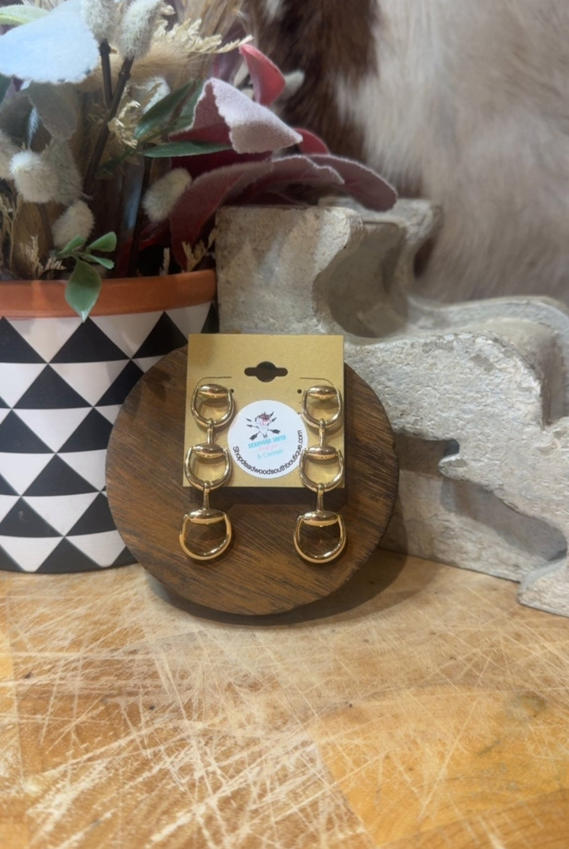 Triple Bit Fashion Earrings - Deadwood South Boutique & Company LLC