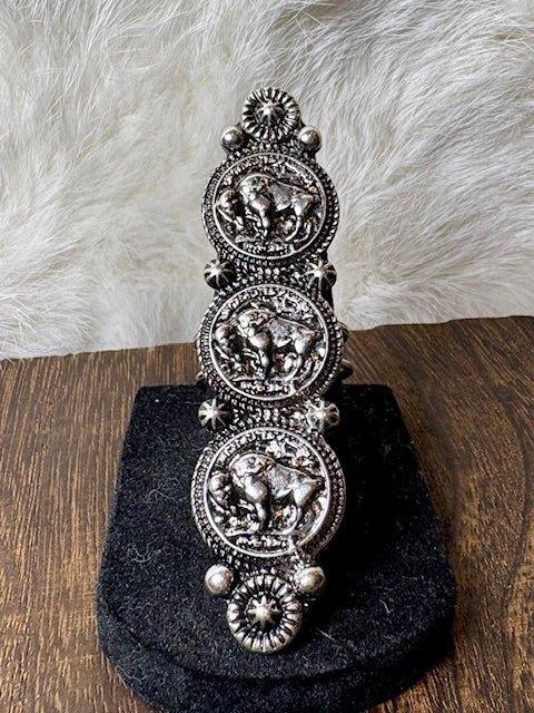 Triple Buffalo Fashion Concho Ring - Deadwood South Boutique & Company LLC