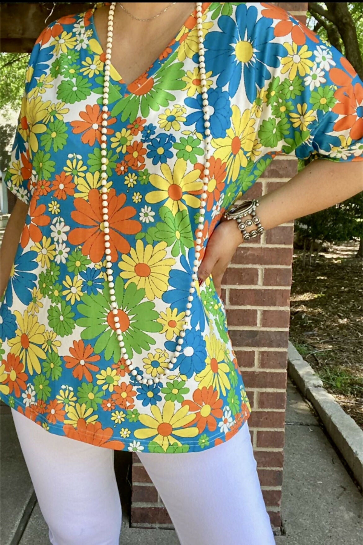 Blooming Garden Top-Tops & Tees-Vintage Cowgirl-Deadwood South Boutique, Women's Fashion Boutique in Henderson, TX