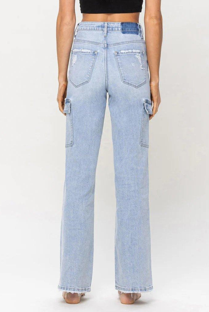 Vervet 90's Cargo Utility Straight Jeans - Deadwood South Boutique & Company LLC