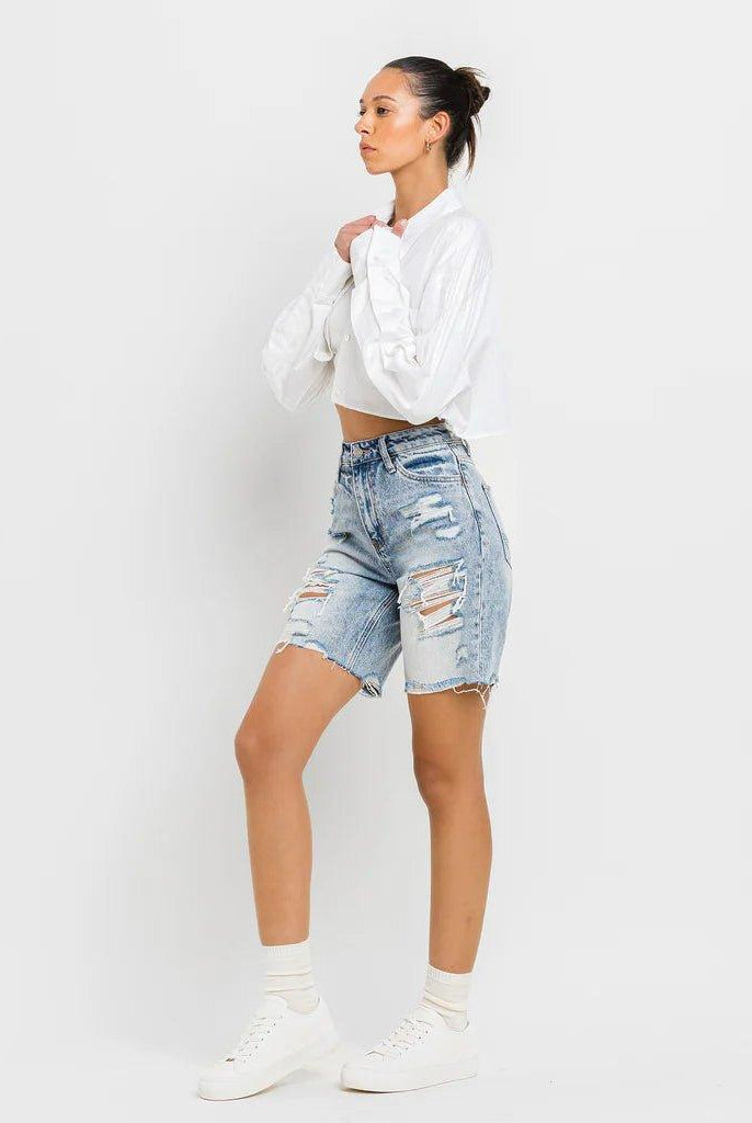 Vervet Amici High Rise Bermuda Shorts - Deadwood South Boutique & Company LLC