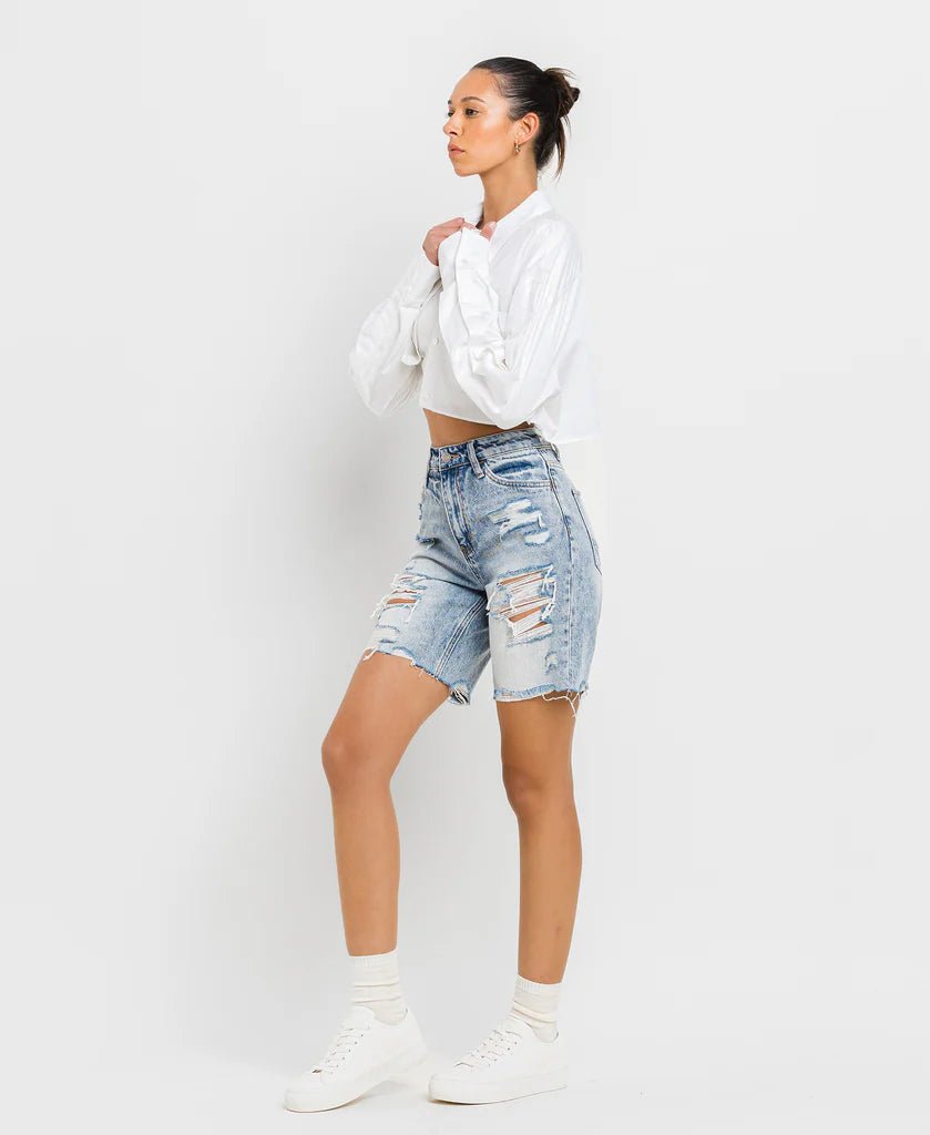 Vervet Amici High Rise Bermuda Shorts - Deadwood South Boutique & Company LLC