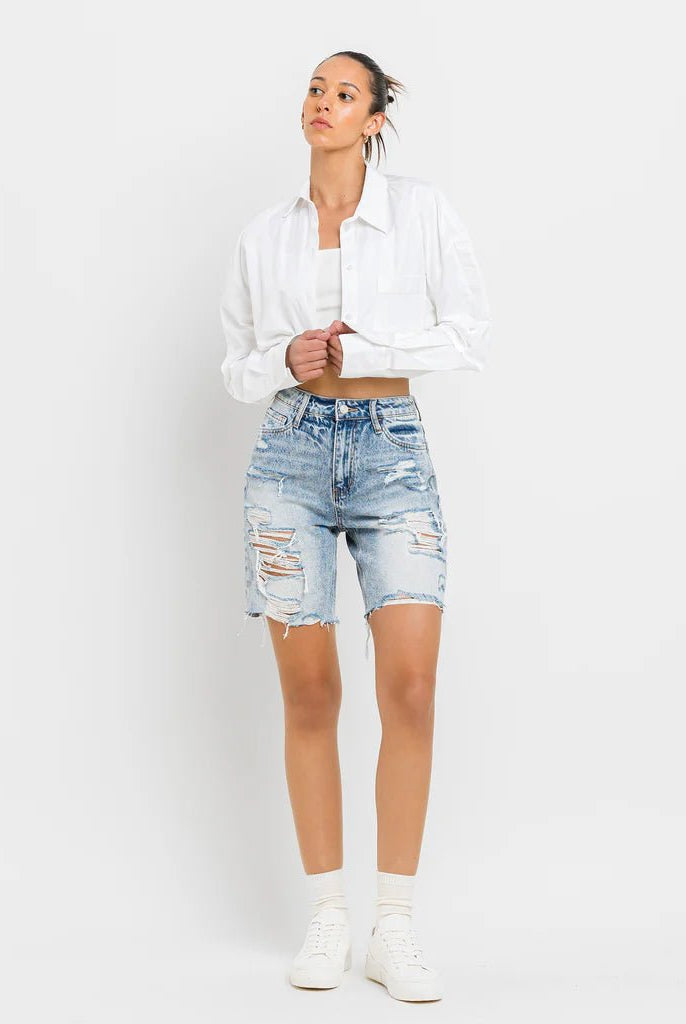 Vervet Amici High Rise Bermuda Shorts - Deadwood South Boutique & Company LLC