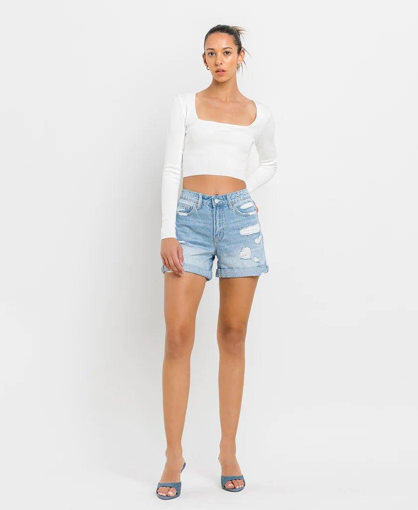 Vervet Pacific Venice Boyfriend Shorts - Deadwood South Boutique & Company LLC