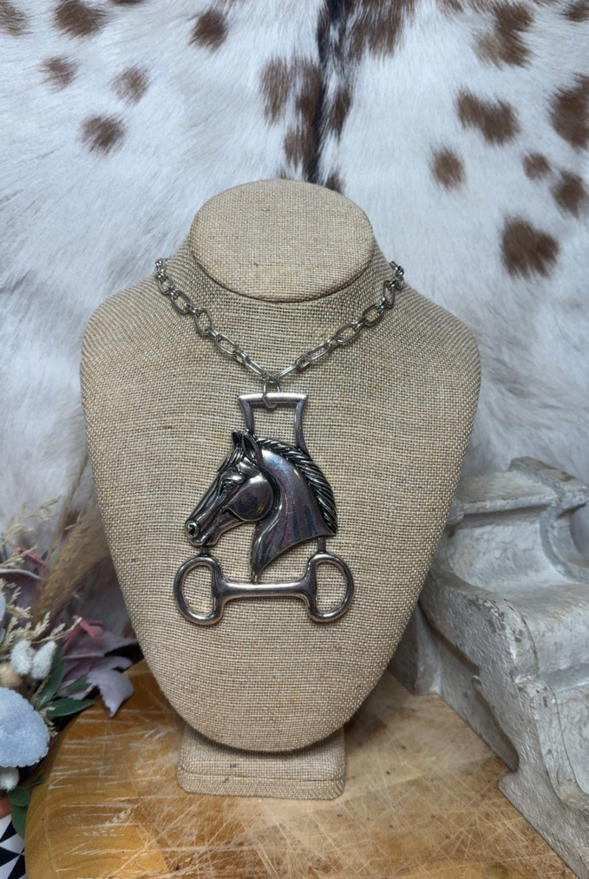 Vintage Horse Necklace - Deadwood South Boutique & Company LLC