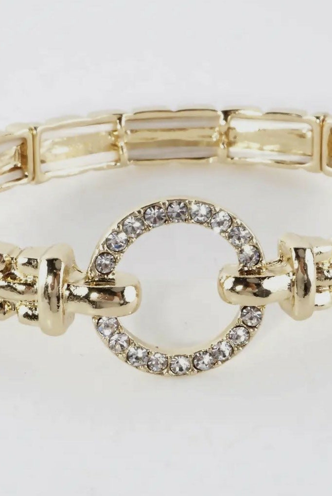 Watchband Crystal Stretch Bracelet - Deadwood South Boutique & Company LLC
