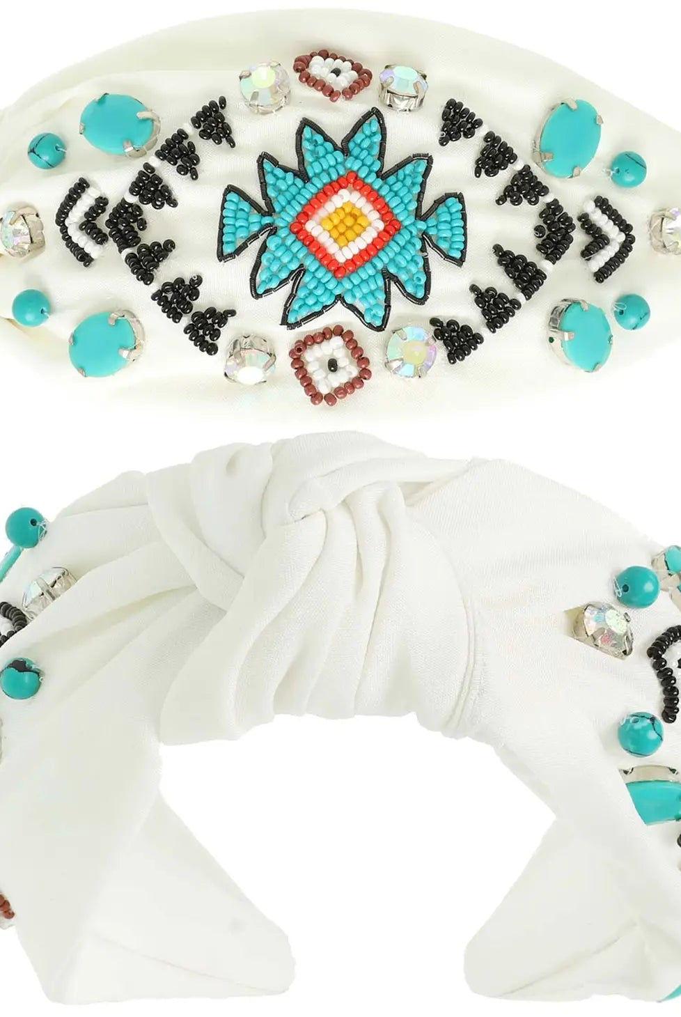 Western Aztec Beaded Headband - Deadwood South Boutique & Company LLC