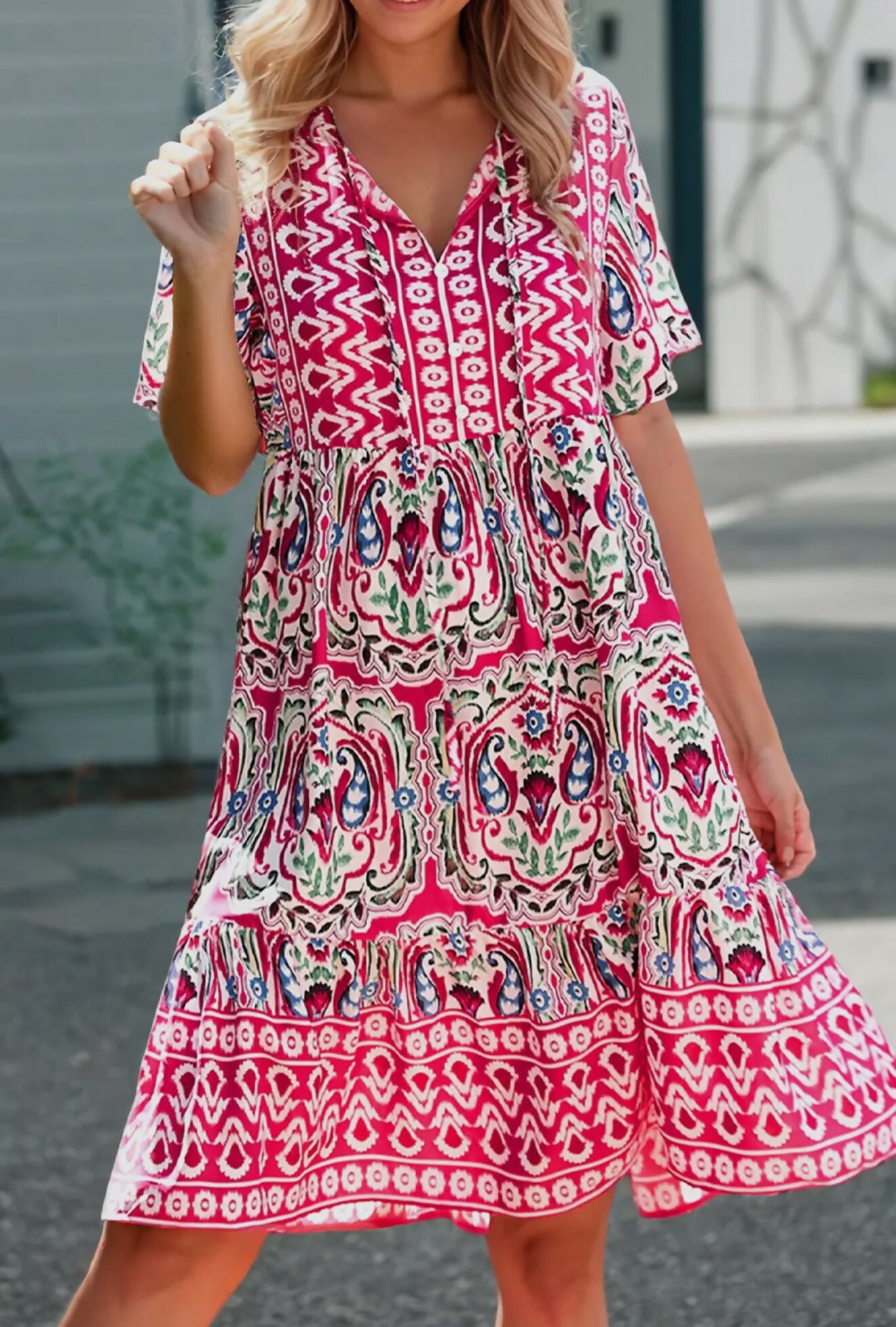 Western Aztec Dress - Deadwood South Boutique & Company LLC