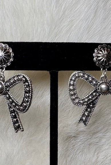 Western Bow Fashion Statement Earrings - Deadwood South Boutique & Company LLC