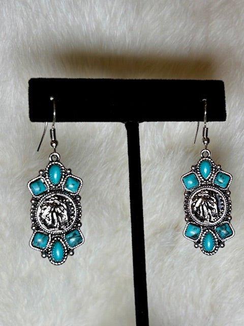 Western Coin Fashion Dangle Earrings - Deadwood South Boutique & Company LLC