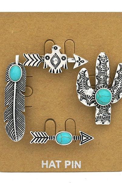 Western Fashion Hat Pins - Deadwood South Boutique & Company LLC