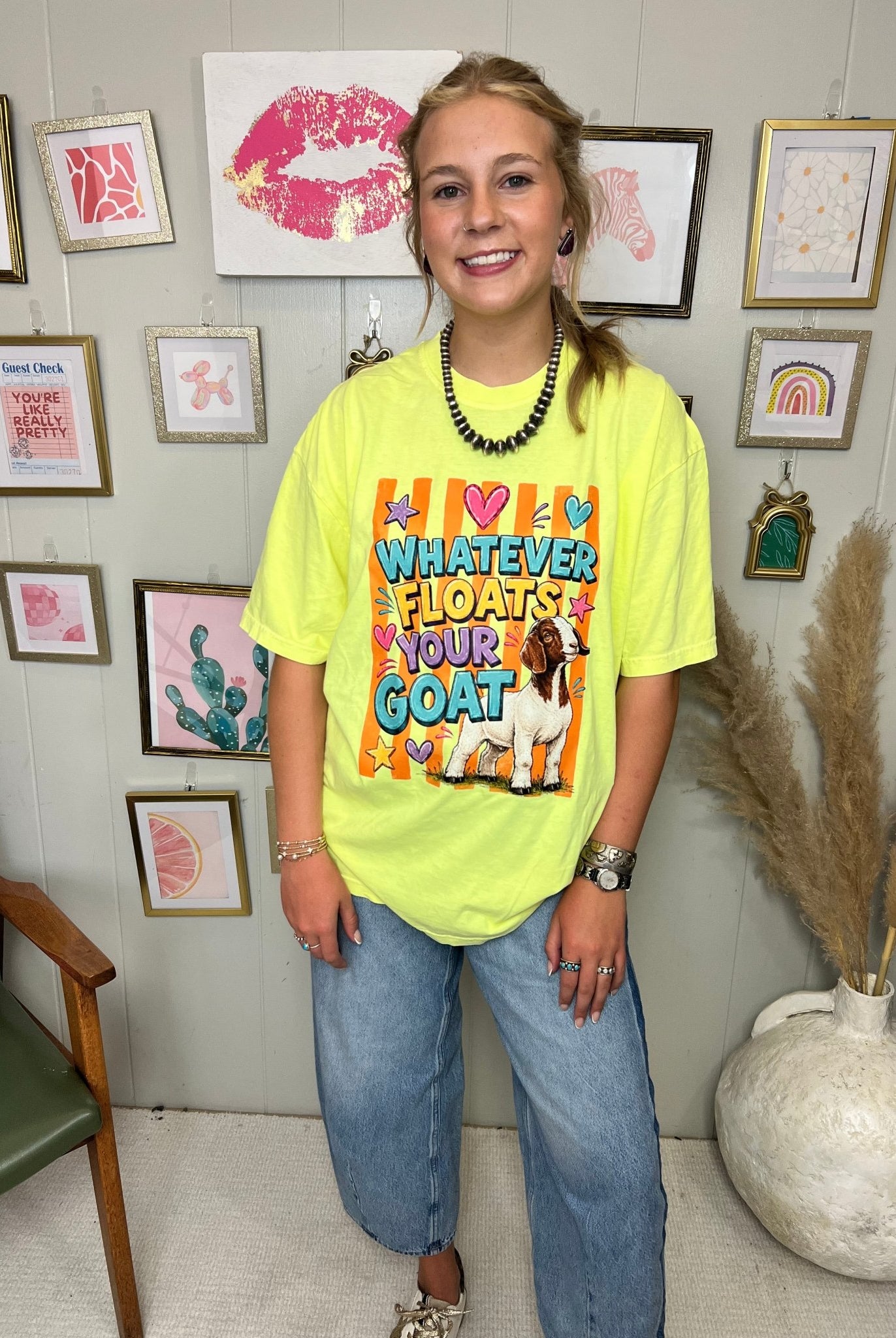 Whatever Floats Your Goat Graphic Tee - Deadwood South Boutique & Company LLC