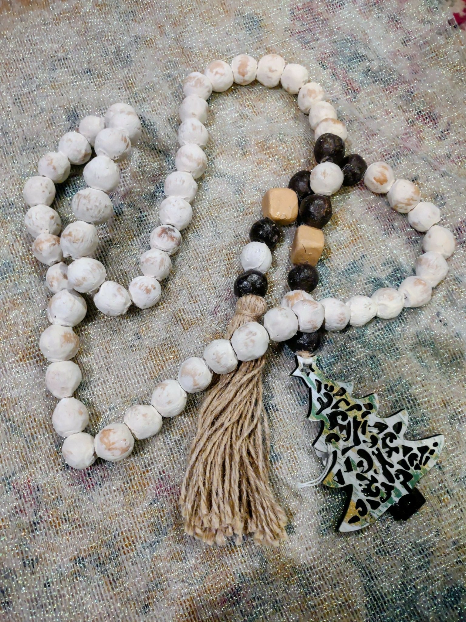 Wooden Bead Garland - Deadwood South Boutique & Company LLC