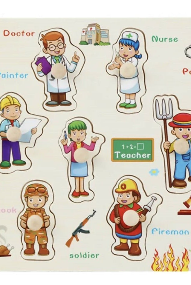 Wooden peg puzzle - Deadwood South Boutique & Company LLC