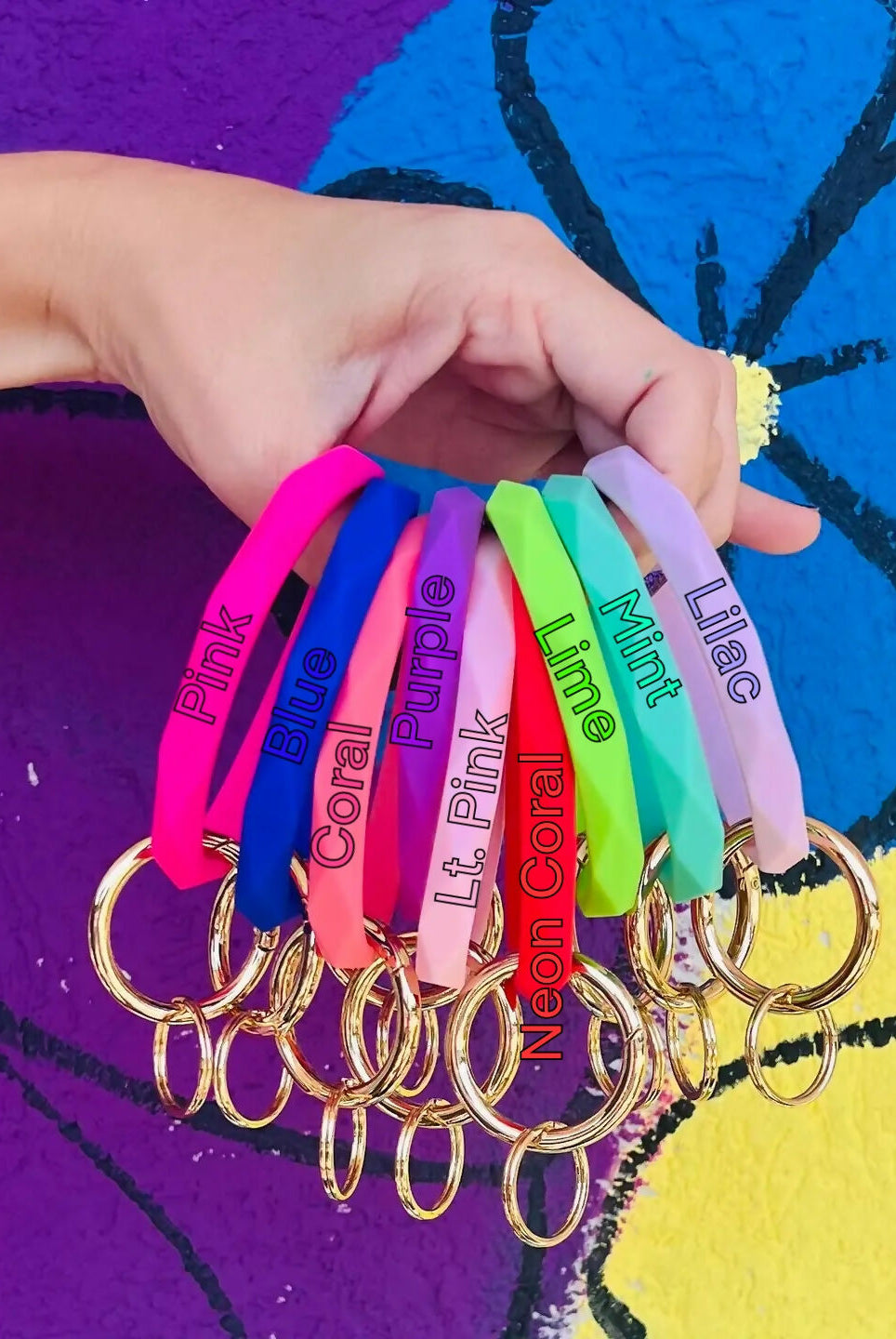 Silicone Keychain Bracelet-Key Chain-Faithful Glow-Deadwood South Boutique, Women's Fashion Boutique in Henderson, TX