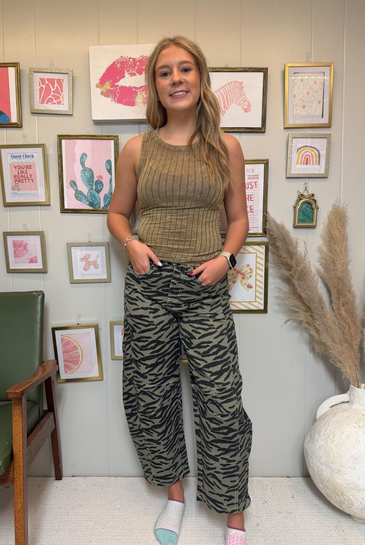Zoey Zebra Pants - Deadwood South Boutique & Company LLC