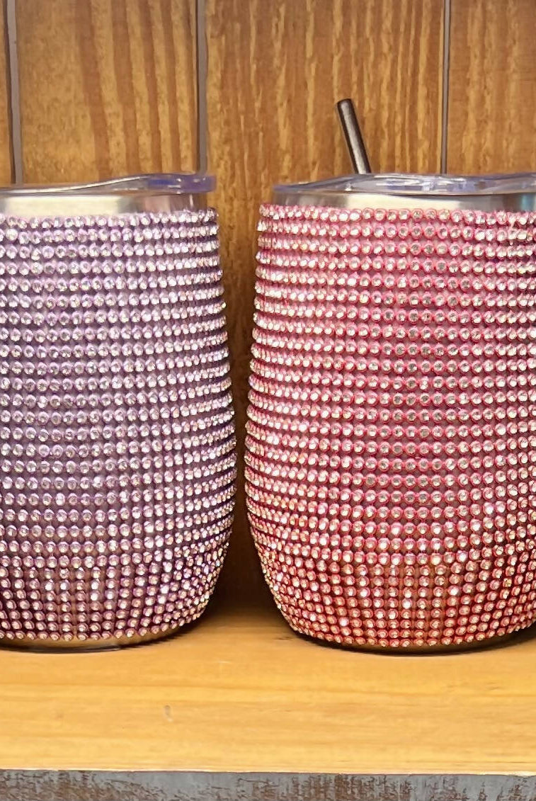 Rhinestone 12oz Tumbler-Tumblers-Vintage Cowgirl-Deadwood South Boutique, Women's Fashion Boutique in Henderson, TX