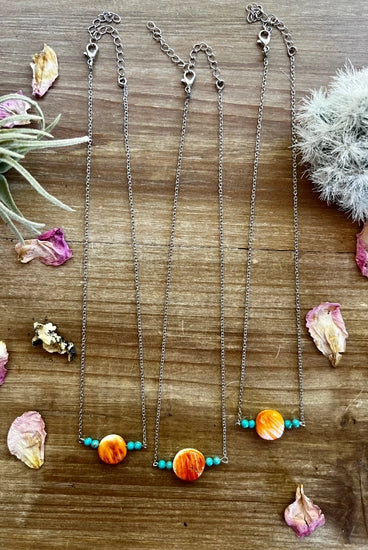 The Fab Spiney & Turquoise Necklace-Necklaces-Deadwood South Boutique & Company-Deadwood South Boutique, Women's Fashion Boutique in Henderson, TX