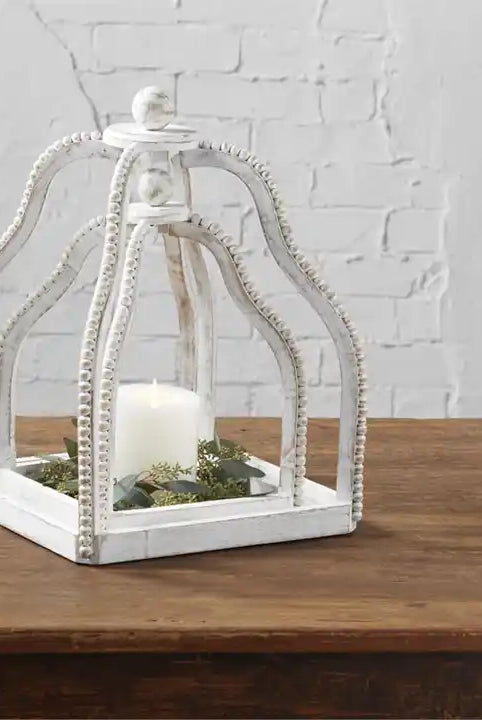 Mud Pie Beaded Lantern Set-Candles-Deadwood South Boutique & Company-Deadwood South Boutique, Women's Fashion Boutique in Henderson, TX