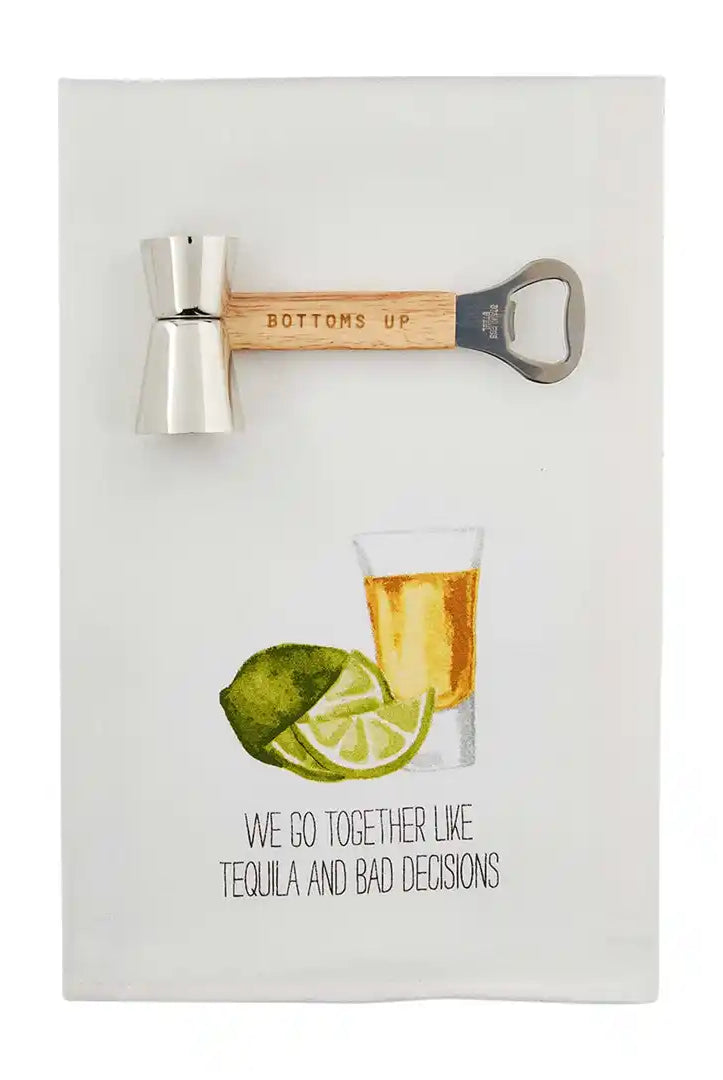 Mud Pie Tequila Dish Towel Set-Home Decor & Gifts-Deadwood South Boutique & Company-Deadwood South Boutique, Women's Fashion Boutique in Henderson, TX