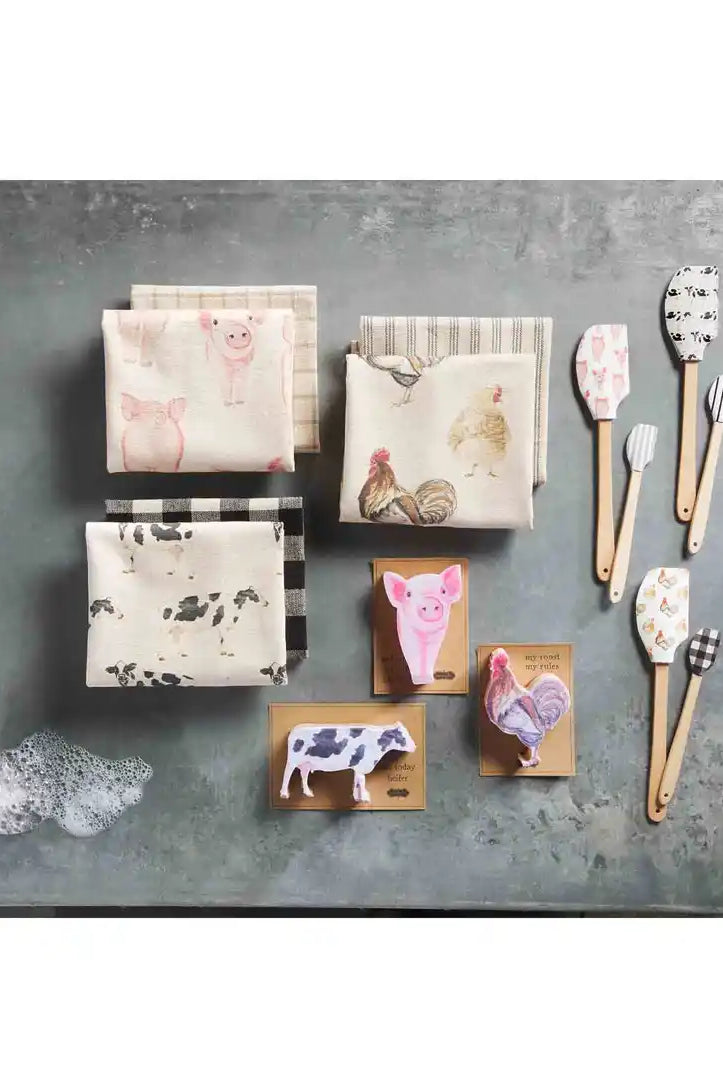 Mud Pie Cow Farm Animal Towel Set-Home Decor & Gifts-Deadwood South Boutique & Company-Deadwood South Boutique, Women's Fashion Boutique in Henderson, TX
