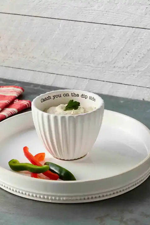 Mud Pie Reversal Pedestal Chip N Dip Set-Home Decor & Gifts-Deadwood South Boutique & Company-Deadwood South Boutique, Women's Fashion Boutique in Henderson, TX