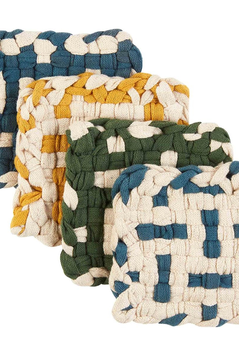 Mud Pie Woven Coaster Set-Home Decor & Gifts-Deadwood South Boutique & Company-Deadwood South Boutique, Women's Fashion Boutique in Henderson, TX