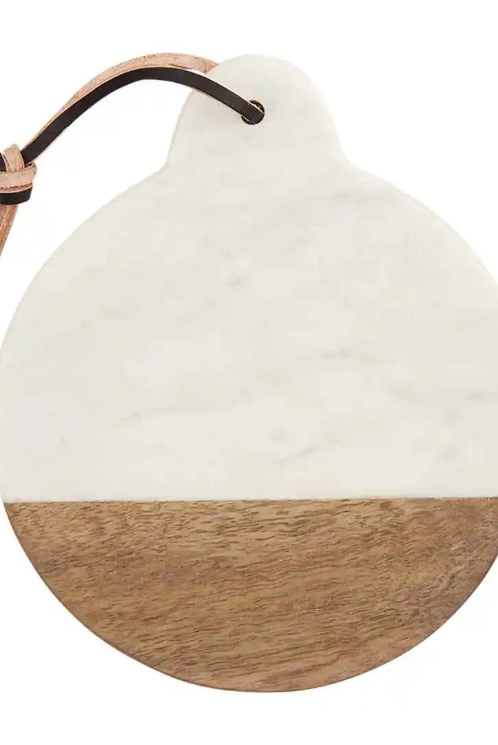 Mud Pie Circle Mini Marble Board-Home Decor & Gifts-Deadwood South Boutique & Company-Deadwood South Boutique, Women's Fashion Boutique in Henderson, TX