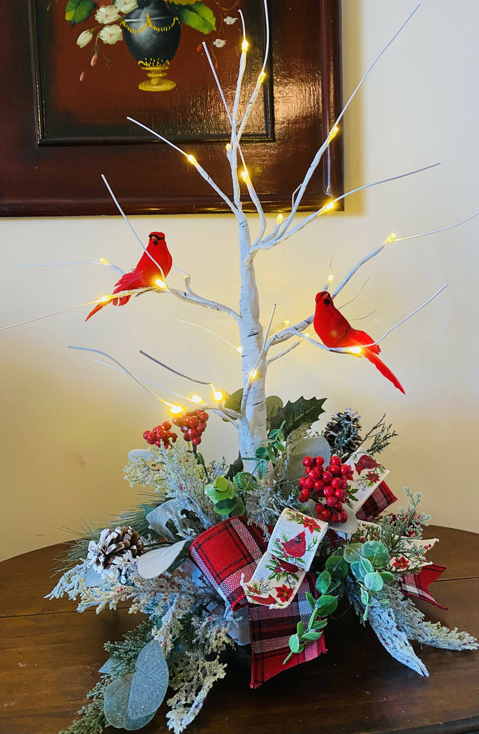 Lighted Cardinal Tree-Home decor-The Sassy Front Porch-Deadwood South Boutique, Women's Fashion Boutique in Henderson, TX