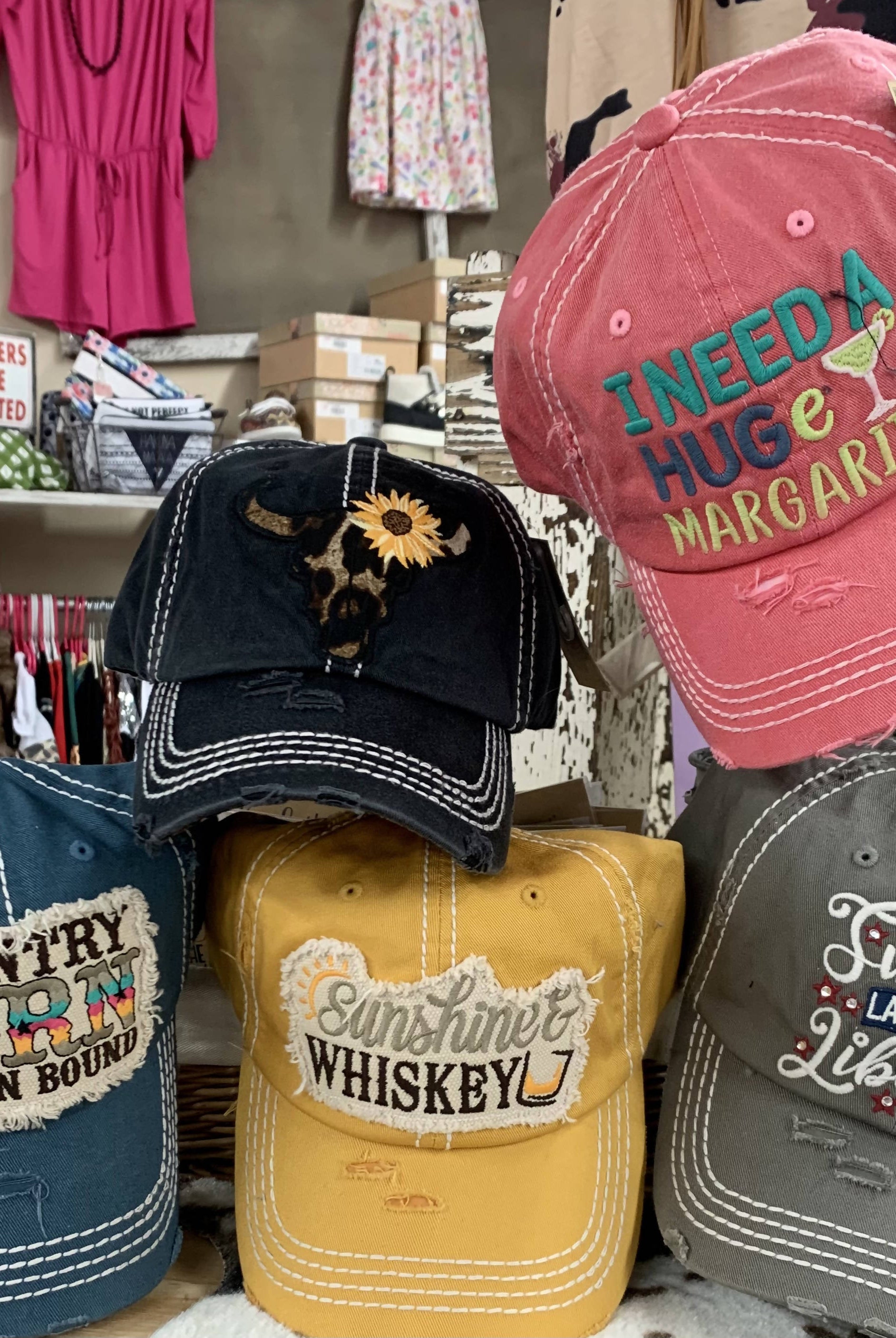 Summer Caps-Hats-Vintage Cowgirl-Deadwood South Boutique, Women's Fashion Boutique in Henderson, TX