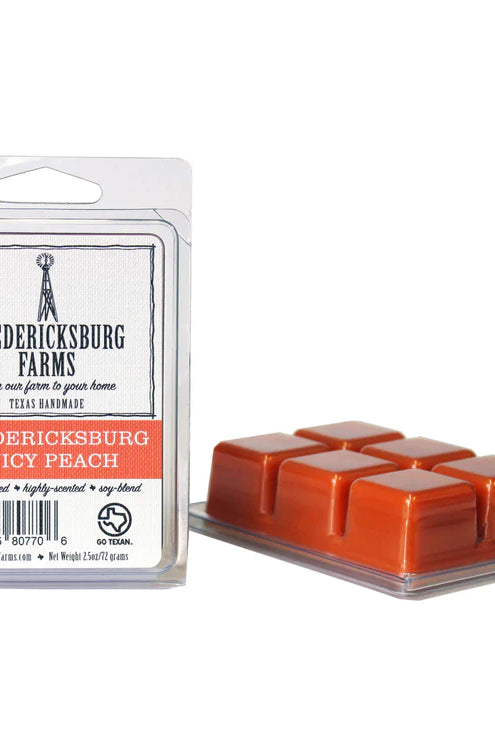 Fredericksburg Farms Juicy Peach Wax Melts-Candles-Deadwood South Boutique & Company-Deadwood South Boutique, Women's Fashion Boutique in Henderson, TX