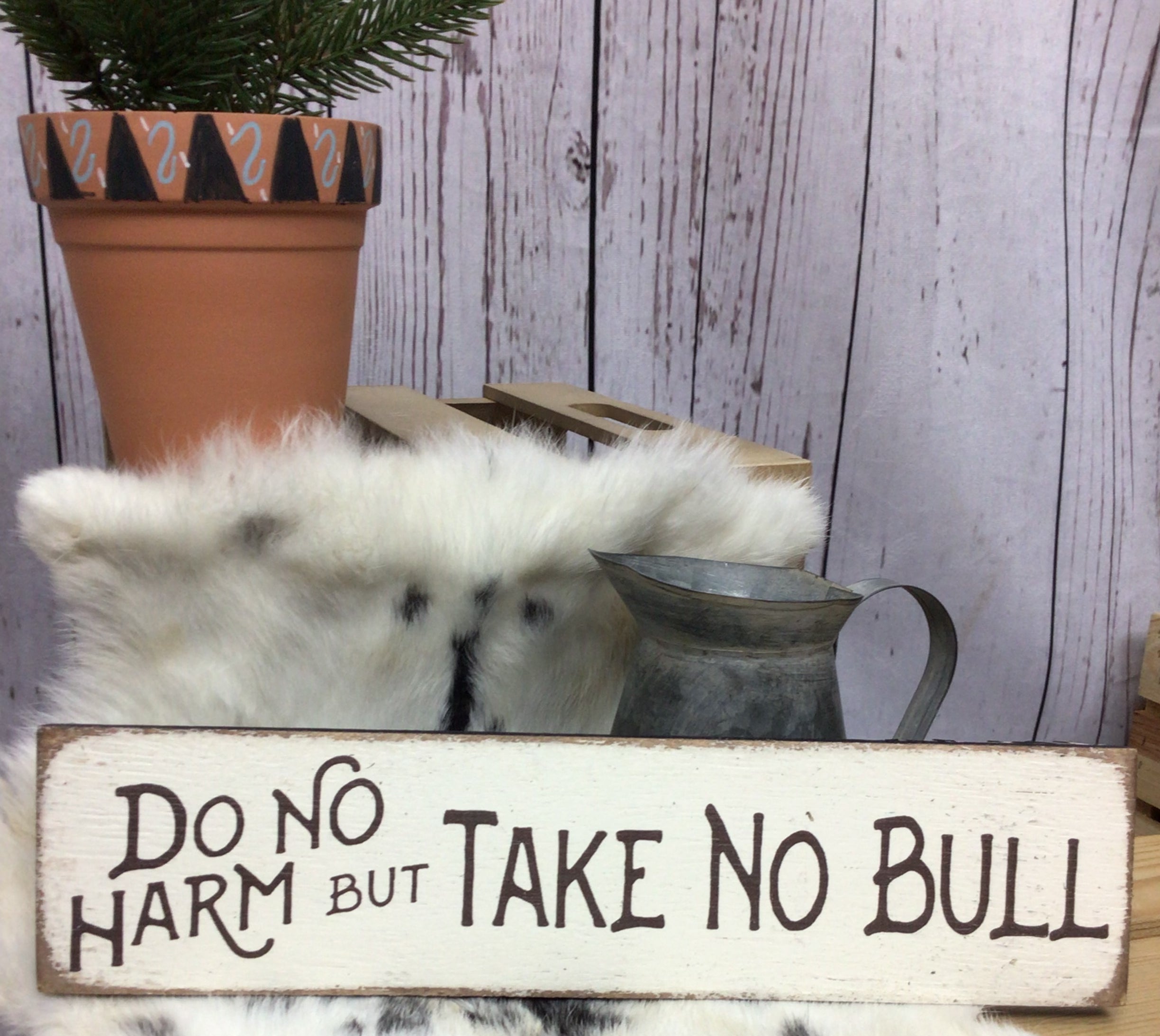 Do No Harm But Take No Bull Sign-Home Decor & Gifts-Deadwood South Boutique & Company-Deadwood South Boutique, Women's Fashion Boutique in Henderson, TX